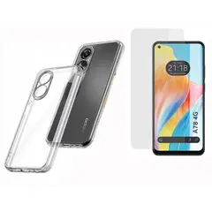 GENERICO - Funda Rígida Antichoque + Vidrio Templado Para OPPO A78 4G