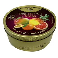CAVE - Dulces Cavendish Tropical Fruit Drops 200 gramos
