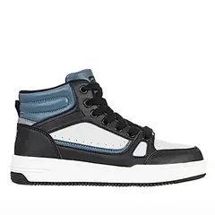 24 WALKS - Botabotin de Niño marca en Color NEGRO BLANCO  BOTA FUZ 10