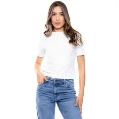 COLOR BLUE - Camiseta Manga Corta Ajustada