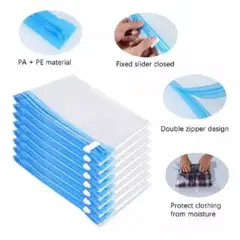 GENERICO - 5 Bolsas al vacio Ahorrador De Espacio 70x50 Bomba Electrica