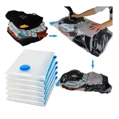 GENERICO - 5 Bolsas al vacio Ahorrador De Espacio 70x50 Bomba Electrica