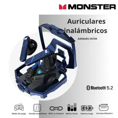 MONSTER - Auriculares Inalámbricos XKT09 Azul
