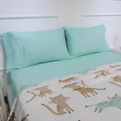 STANZIA HOME - JUEGO DE SABANAS SPAZIOS GATOS SENCILLO