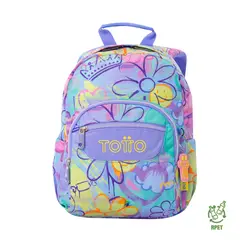 TOTTO - Morral Mochila Para Mujer Porta Tablet Lila Tempera