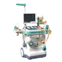 GENERICO - Kit Carro de Atencion Medica Movil x 26 Piezas Juego Roles - Juguete Doctor