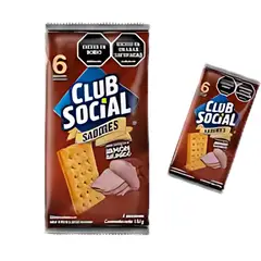 NABISCO - Galletas Club Social Jamón Ahumado X 6 unidades