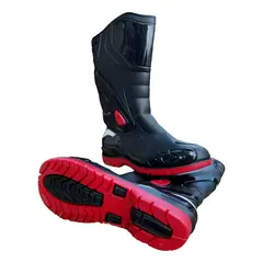 VENUS - Botas Caucho Impermeable Motociclista Reflectivas