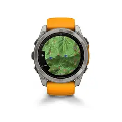 GARMIN - Reloj Fenix 8 51mm Amoled Zafiro Titanio Naranja