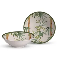 ALLEANZA - BOWL CERAMICA DECORADO BAMBU