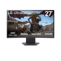 LG - Monitor Curvo Gamer UltraGear 27GS60QC-B 27” QHD 180Hz 1ms