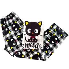 GENERICO - Pijamas Dama Estampada Piel de Durazno