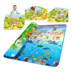 GENERICO - Tapete Alfombra Infantil Niños Bebe Gateo Letras 2.00 X 1.80