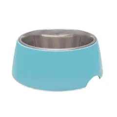 GENERICO - Comedero Retro Loving Pets Small Azul Eléctrico