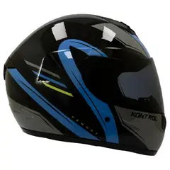 KONTROL - CASCO 878 CERTIFICADO DOT VENNET AZUL BRILLO TALL L