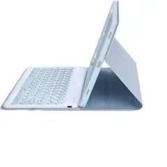GENERICO - Estuche funda y teclado para Tablet Samsung A9+ de11 pulgadas Color Azul