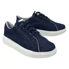 XIAN SHOES - Mocasines cordones mujer jean total 25