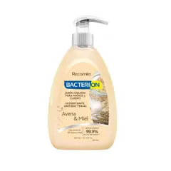 RECAMIER - Jabón Líquido Antibacterial Avena & Miel Bacterion 300 ml