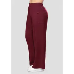 FORMAS INTIMAS - Pantalón Sudadera Mujer Vinotinto Fi 7338