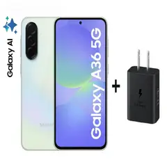 SAMSUNG - Celular A36 5G 256GB-Incluye Adaptador Carga 25W-8GBRAM-Cámara 50 MP-Frontal 12MP-6.7" Verde