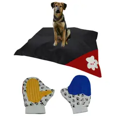 HALLY PET - Colchon Colmena Lavable Mas Guante Negro