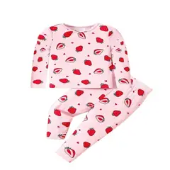 100 - Conjunto Rosa De Bebe Con Fresas
