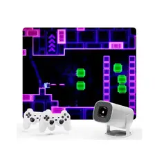 GENERICO - Proyector Smart Android Emulador De Juegos Inalambrico P40