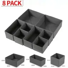 GENERICO - Organizador Ropa Interior Set De 8 Divisor Cajones