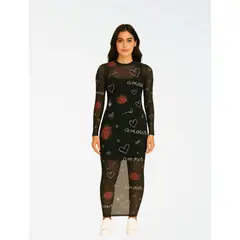 MOLGOA - Vestido Largo mesh - The Polaris
