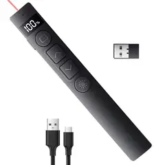 GENERICO - Presentador Diapositivas Mando Inalámbrico Recargable Laser