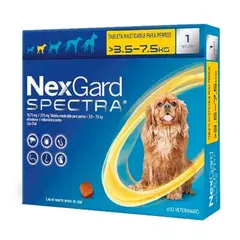 BOEHRINGER INGELHEIM - NexGard Spectra Tableta Masticable para Perros 3,5 a 7,5 kg