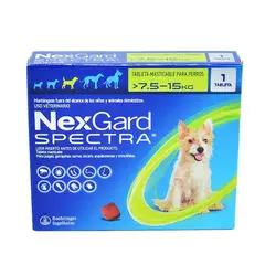 BOEHRINGER INGELHEIM - NexGard Spectra Tableta Masticable para Perros 7,5 a 15 kg