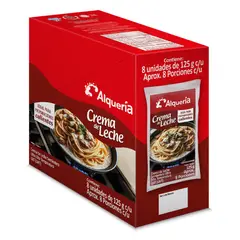 ALQUERIA - Crema de Leche culinaria 125g x8unds