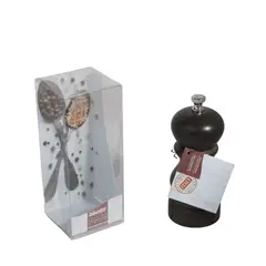 GENERICO - Pimentero Bisetti de Madera de Haya Chocolate 13 cm
