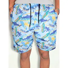 SHAKTIS - Pantaloneta Estampada Antifluido Blanco 1314