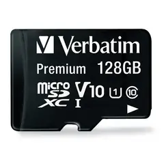 VERBATIM - MEMORIA MICRO SD 128GB CON ADAPTADOR