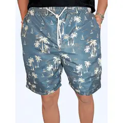SHAKTIS - Pantaloneta Estampada Antifluido Blanco 1314