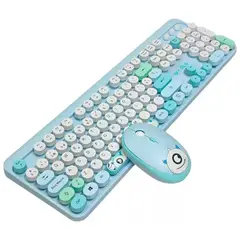 WEIBO - Combo Teclado + Mouse Inalámbrico Ergonómico Wb-216