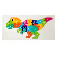 GENERICO - Rompecabezas de Madera Dinosaurio