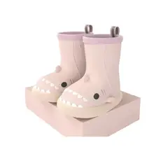 GENERICO - Botas De Lluvia Baby Shark Tiburón Para Niños Y Niñas Cuarzo Rosa