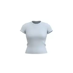 KOAJ - Camiseta para mujer unicolor silueta ajustada manga cor Mujer