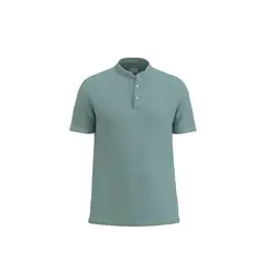KOAJ - Camiseta polo cuello nerú unicolor con manga corta Hombre