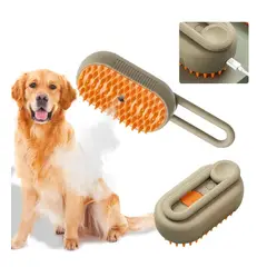 SKY - Cepillo Automático A Vapor 3 En 1 Para Gatos Perros