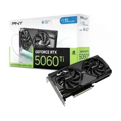 PNY - TARJETA GRAFICA GEFORCE RTX 5060TI 16GB GDDR7 DPX3 DLSS4 2FANS