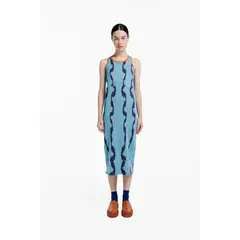 MAGLIONE - Vestido Serpentina Cuello Redondo Sin Mangas
