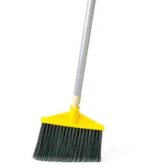 RUBBERMAID - Escoba Angular 26cm Con Mango de Aluminio Gris
