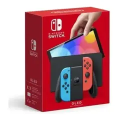 NINTENDO - Switch OLED 64 GB + 3 Juegos + Estuche de Viaje