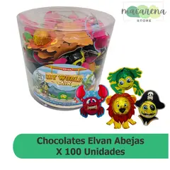 ADRO - Choco Animalitos Surtidos My Word Mix Elvan x 100 unidades