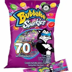 ADAMS - Bubbaloo Sparkies X 70unidades 350 gramos