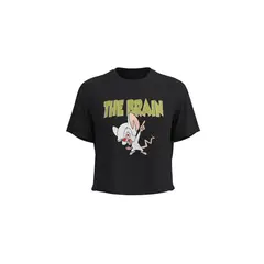KOAJ - Camiseta azul en rib manga corta de Pinky y Cerebro Mujer